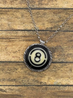 Skippy-Retro Vintage Billiard #8-Ball Pendant