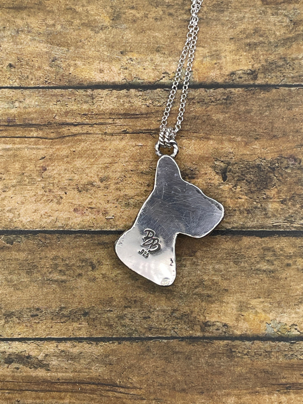 Apollo-White Buffalo Turquoise Great Dane Pendant/Necklace