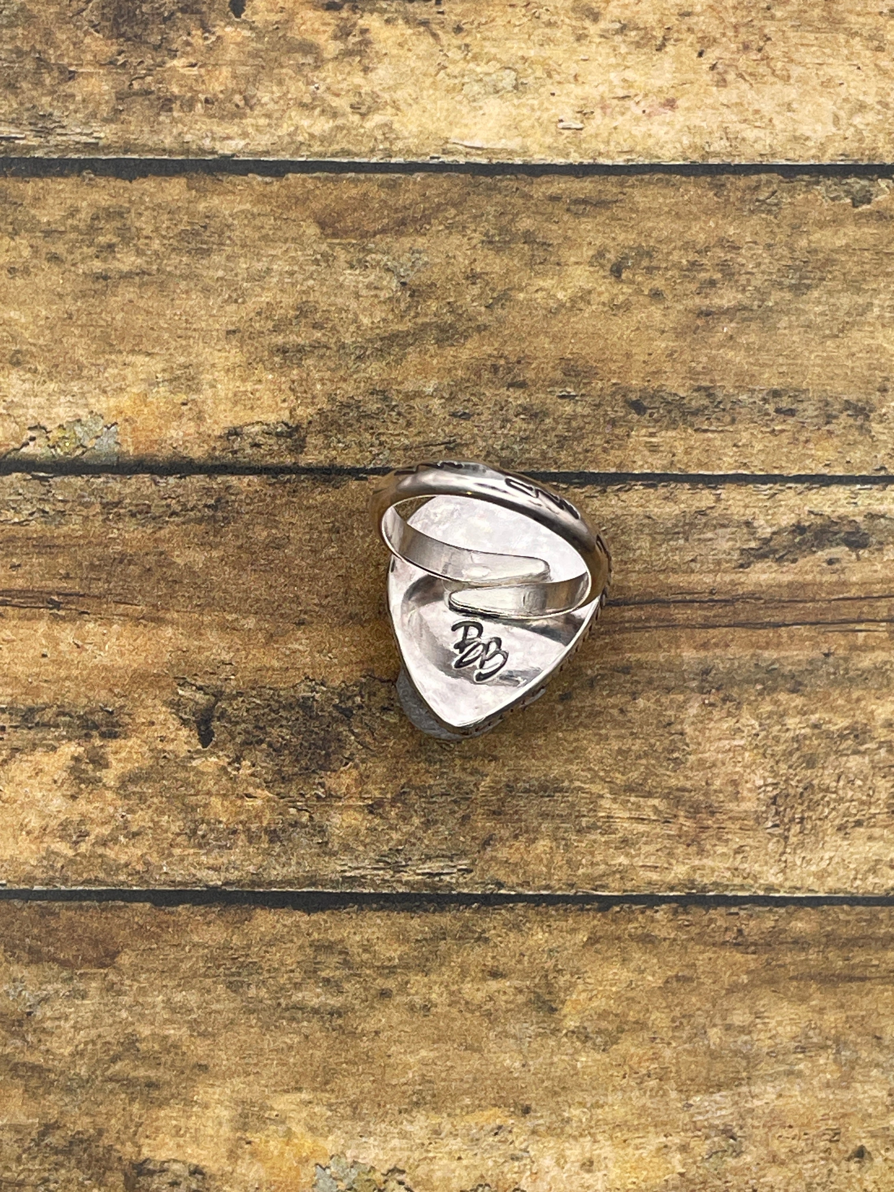 Winona-Black Scorpion in Pink Heart Ring