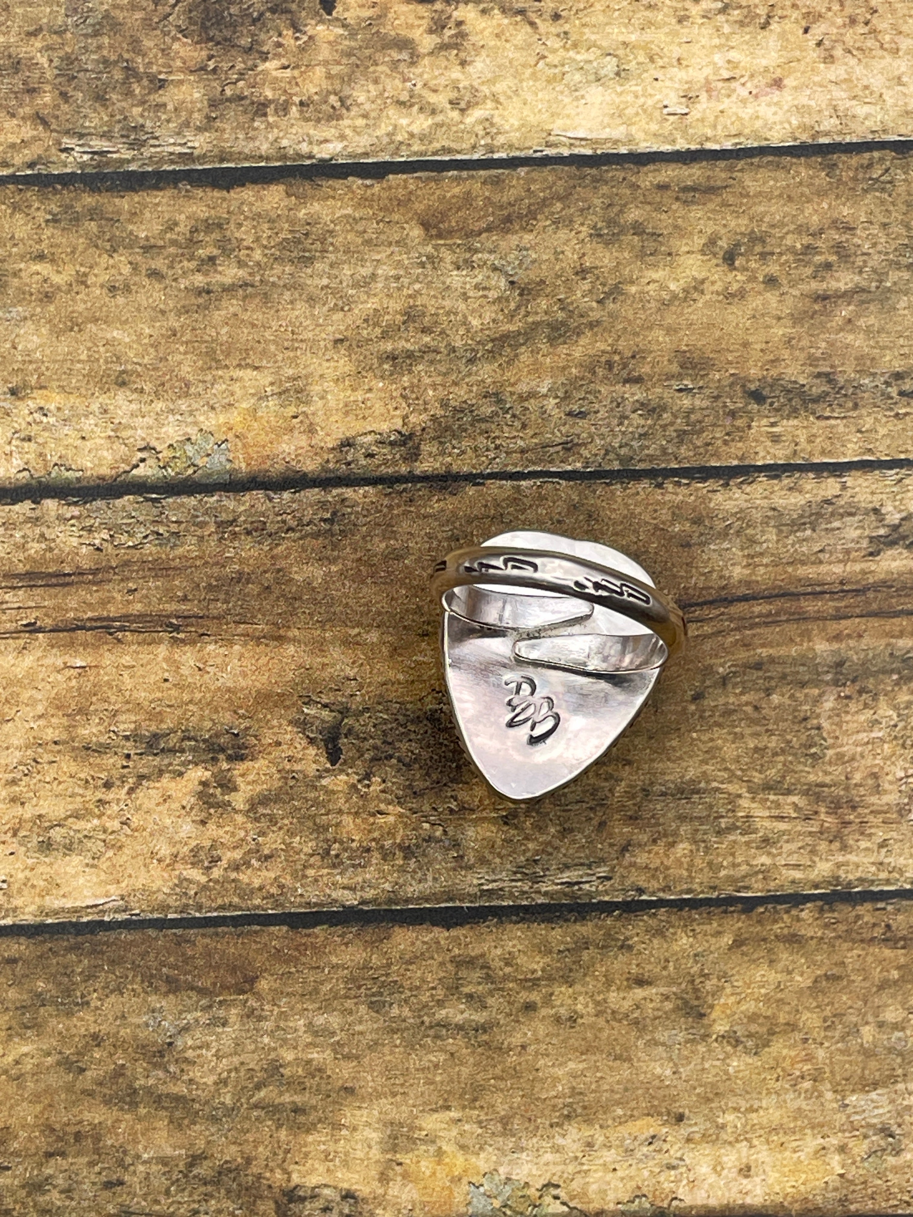 Welch-Black Scorpion in Red Resin Heart Ring