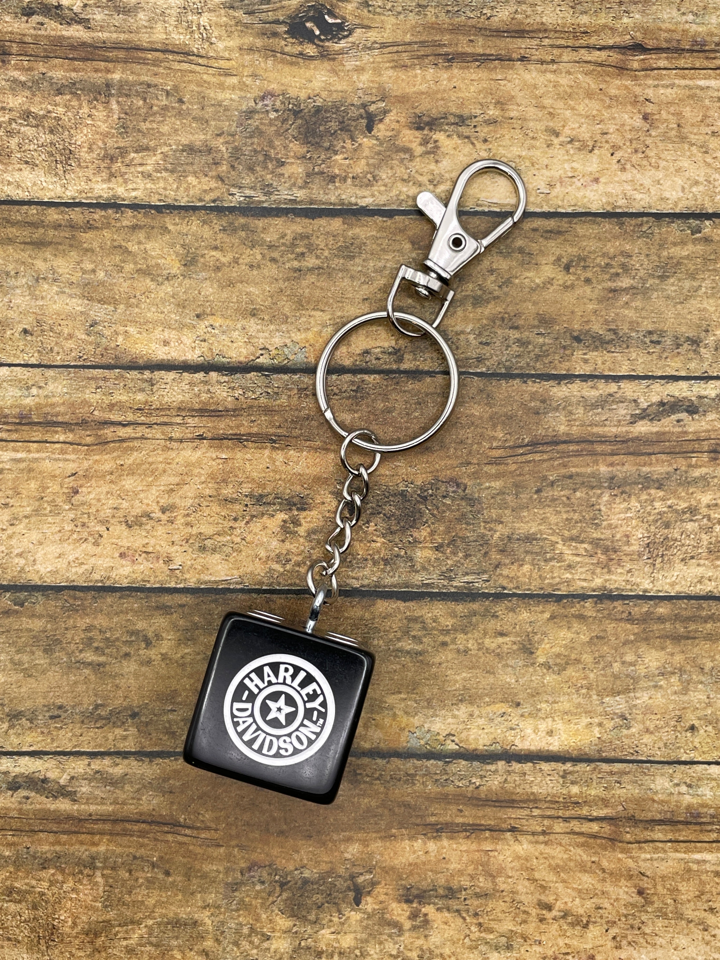 Harley-Keychain with Jumbo Harley Davidson Dice