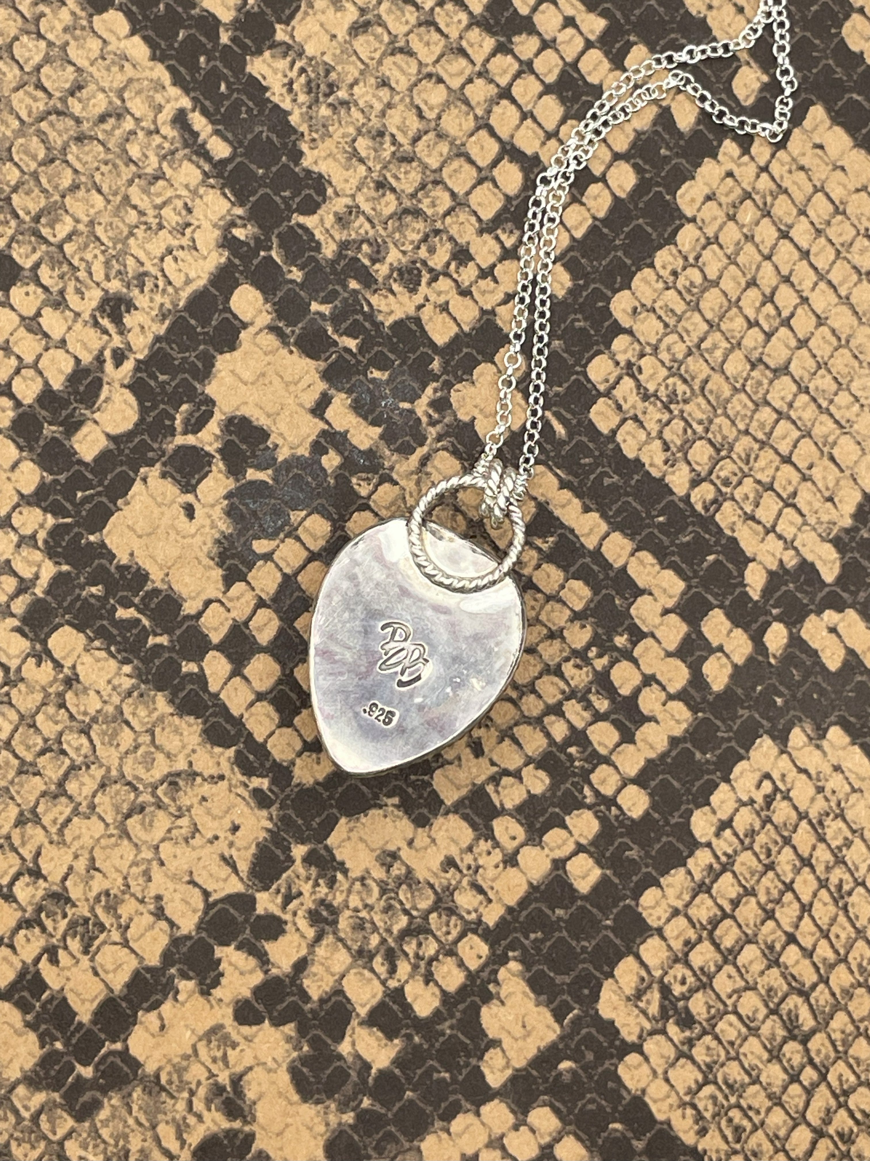 Wendy-Real Black Scorpion in Pink Resin Heart Pendant