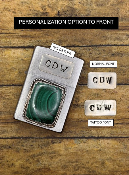 Collin – Malachite Zippo Lighter | Western Accessory | Rock & Roll Style