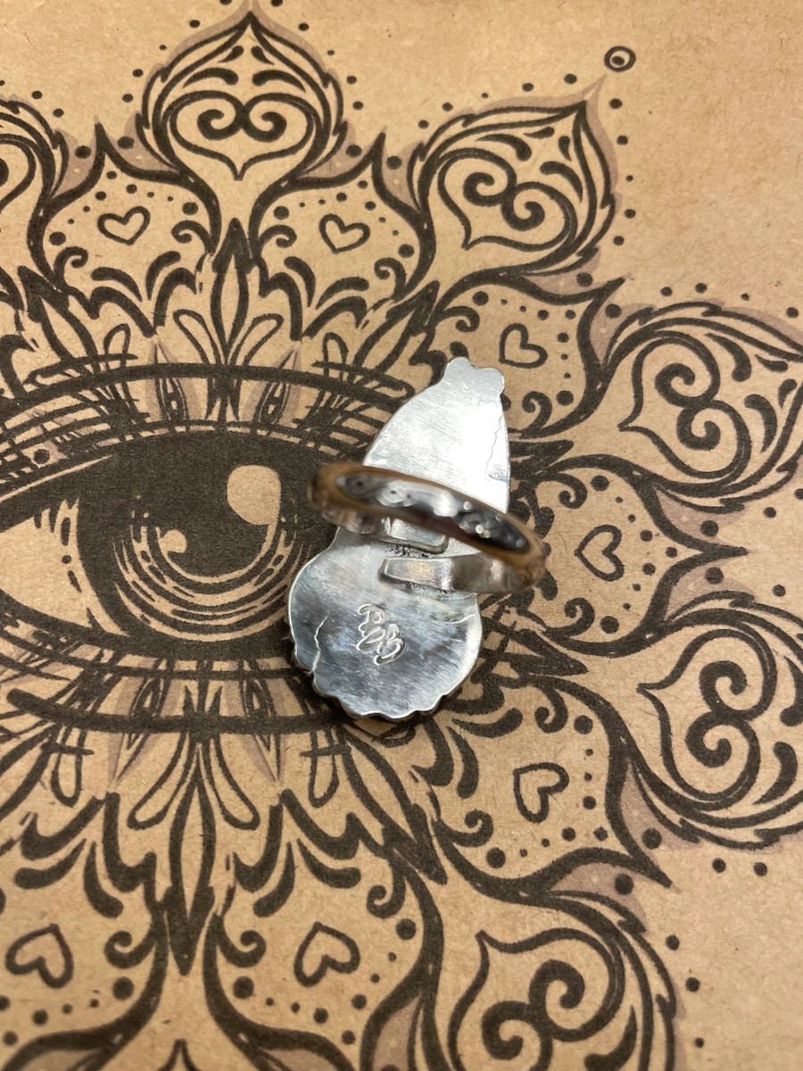 Idelle-Tiger Eye Double Gemstone Boho Ring