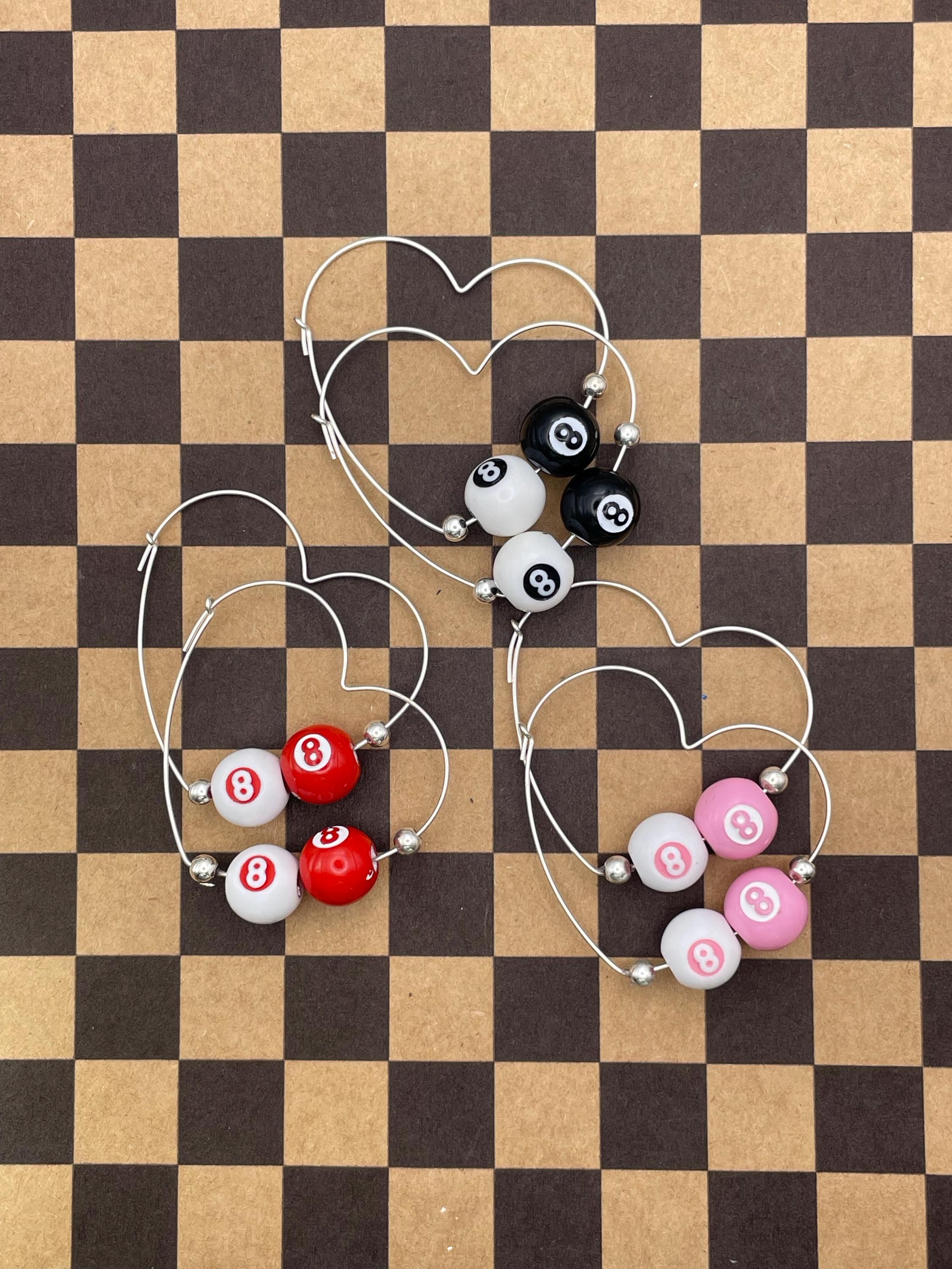 Slay-Mini Billiard 8-Ball Heart Shaped Hoops