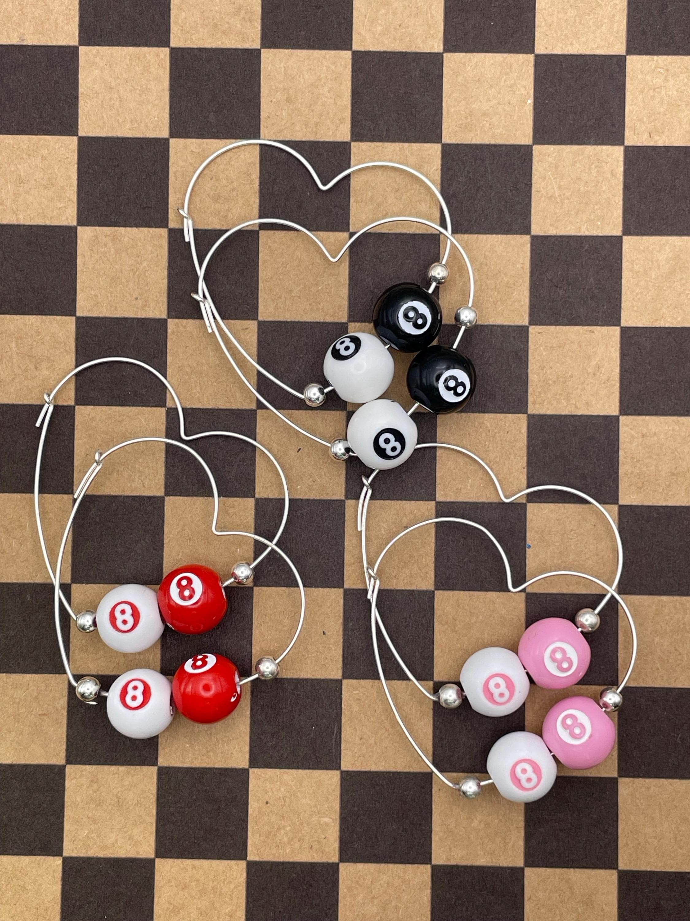 Slay-Mini Billiard 8-Ball Heart Shaped Hoops