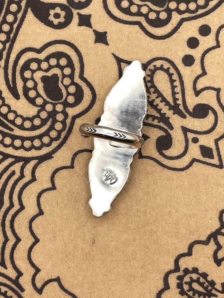 Emery-Red Buffalo Triple Gemstone Ring