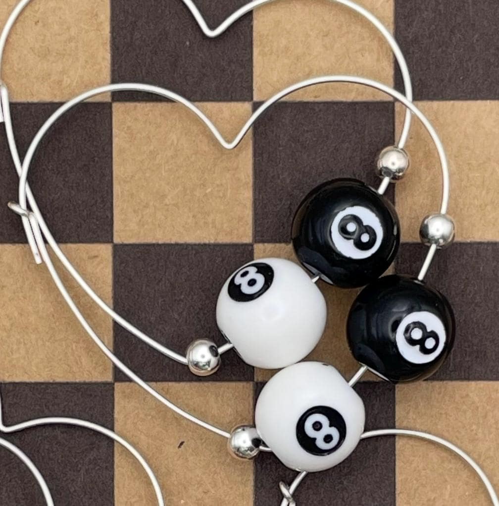 Slay-Mini Billiard 8-Ball Heart Shaped Hoops