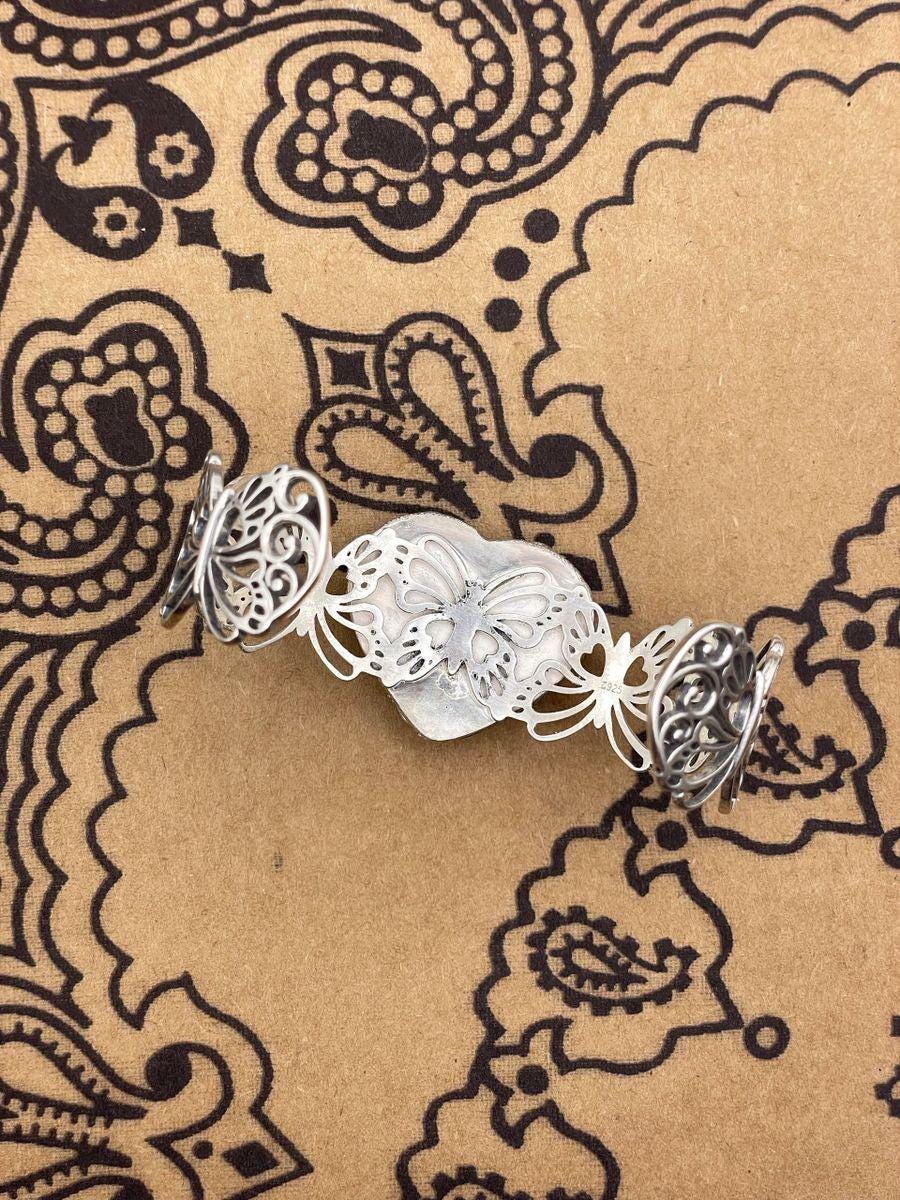 Bailey-Kingman Heart Turquoise Butterfly Cuff