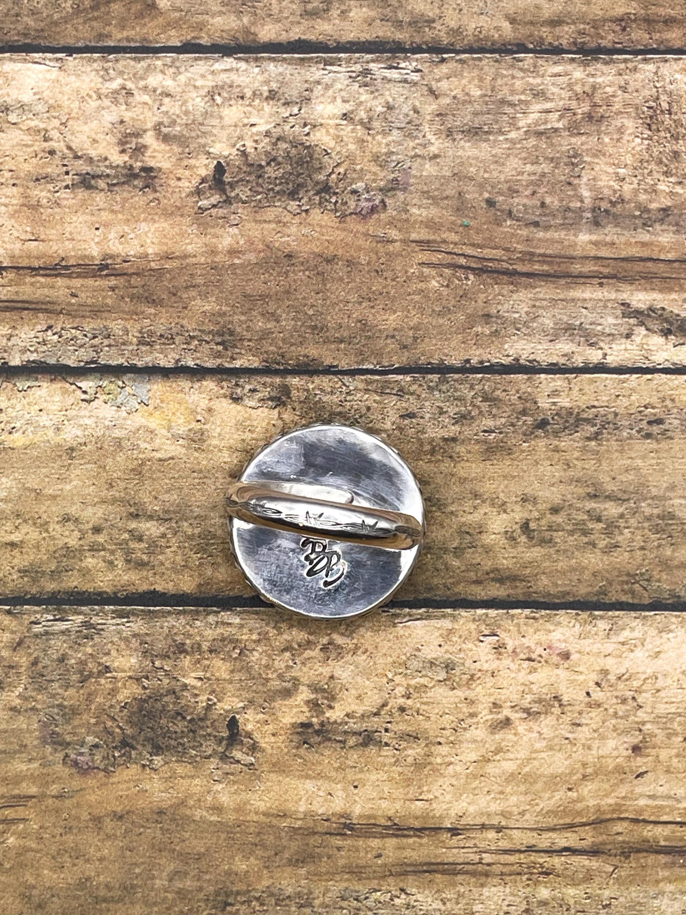 Blake-Turquoise 8-Ball Heart Ring