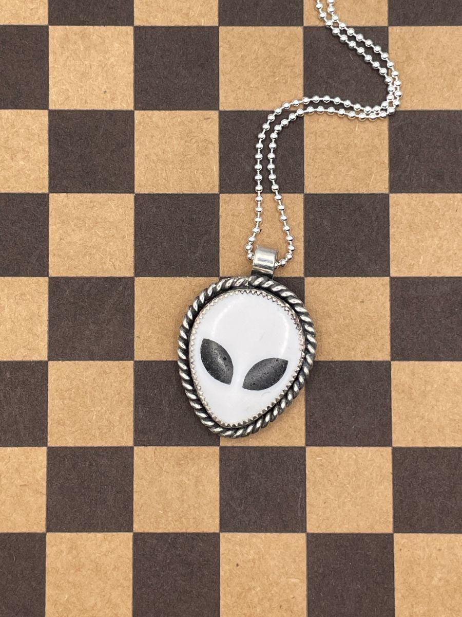 Tucker-White Trustone Alien Sterling Silver Pendant