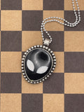 Tripp-Black Trustone Alien Sterling Silver Pendant