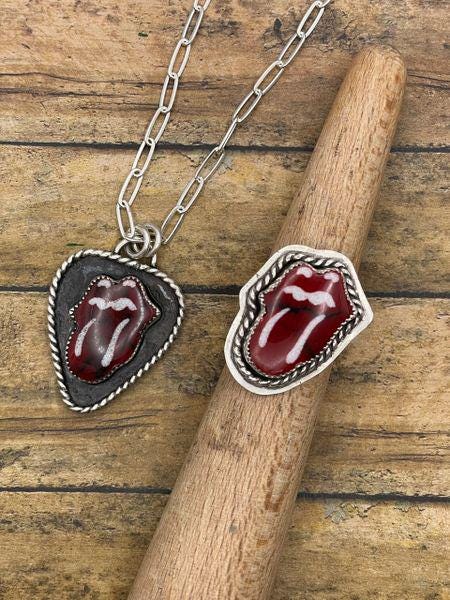 Rowlan-Rolling Stones Ring with Bloody Basin Jasper Gemstone