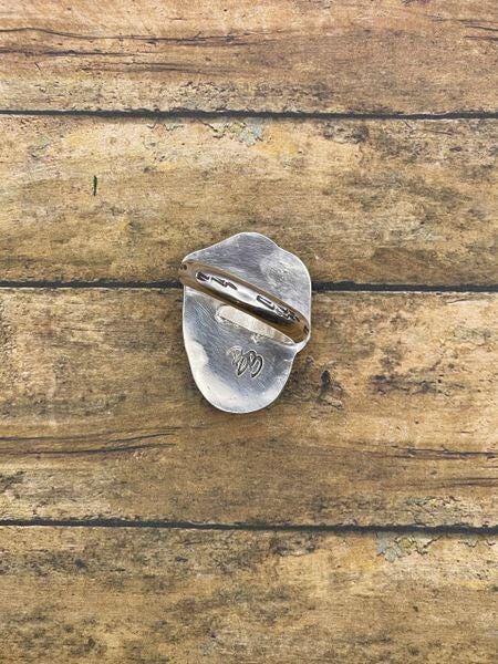 Rowlan-Rolling Stones Ring with Bloody Basin Jasper Gemstone