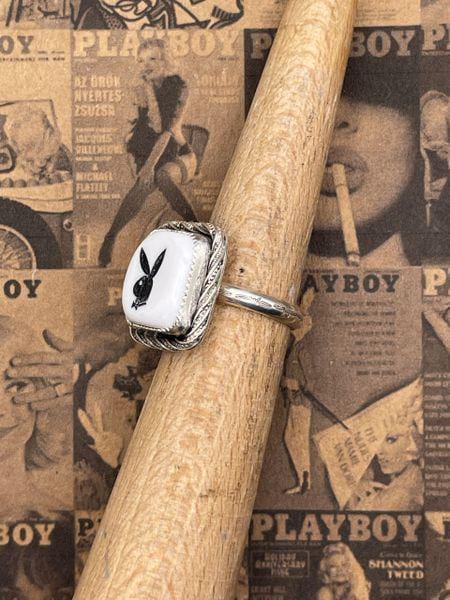 Payton-White Vintage Playboy Dice Ring