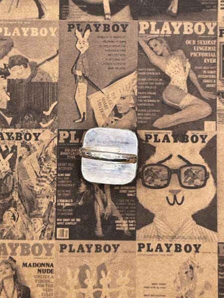 Payton-White Vintage Playboy Dice Ring