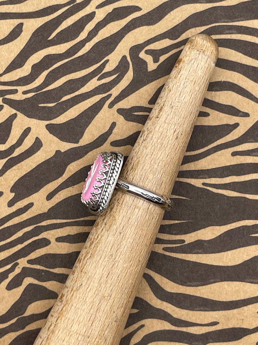 Pink-Vintage Playboy Dice Ring
