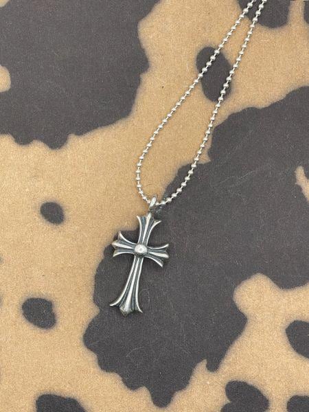 Walker-Vintage Sterling Silver Cross Pendant