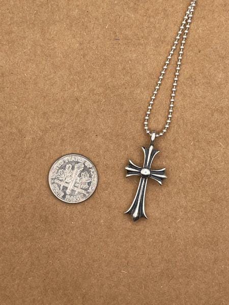 Walker-Vintage Sterling Silver Cross Pendant