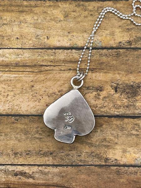 Legend-Black Onyx Spade Pendant