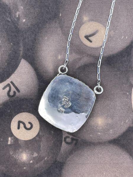 Sloan-Billiard Ball Lucky #7 Square Pendant