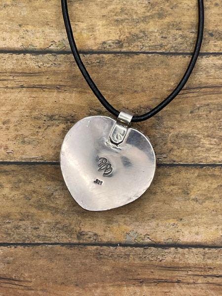 Scout-Unique Pink Billiard 8-Ball Heart Pendant