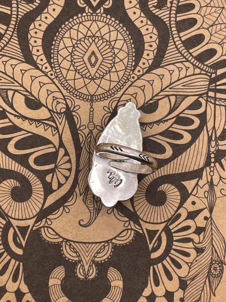 Aurora-White Buffalo Turquoise Ring