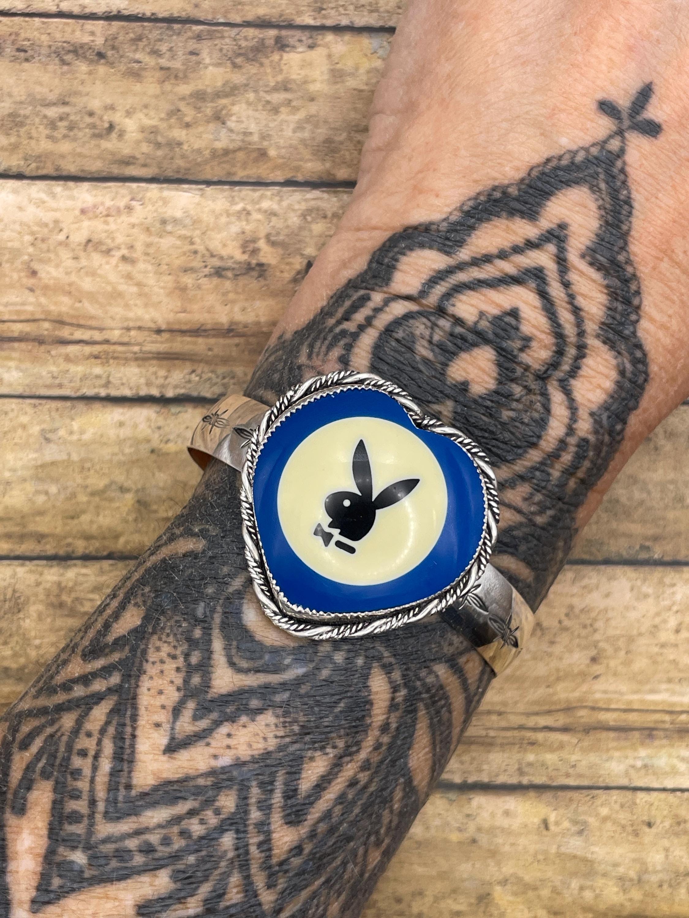 Pax-Vintage 1998 Limited Edition Playboy Billiard Ball Heart Cuff