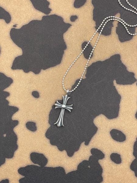 Walker-Vintage Sterling Silver Cross Pendant