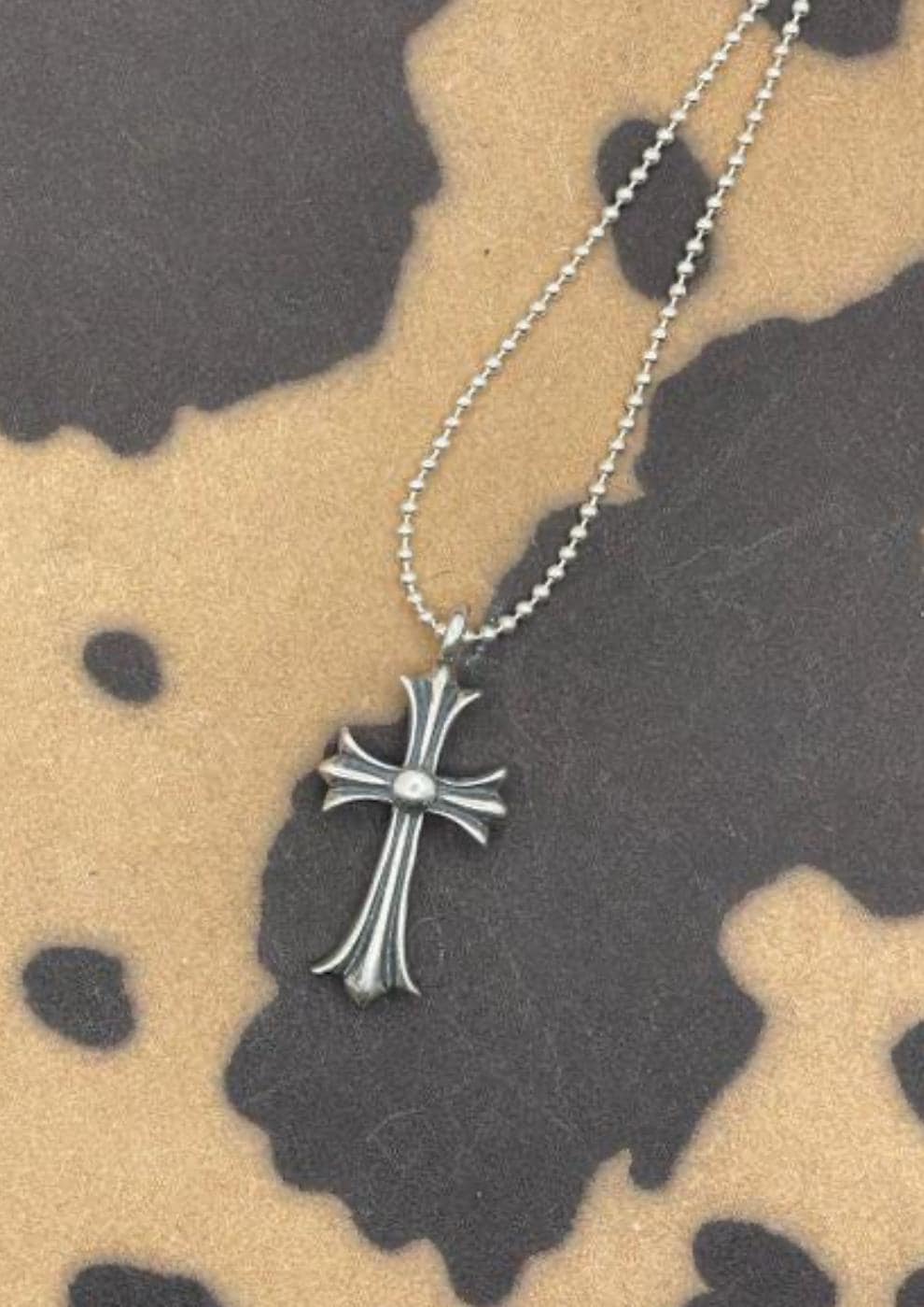 Walker-Vintage Sterling Silver Cross Pendant