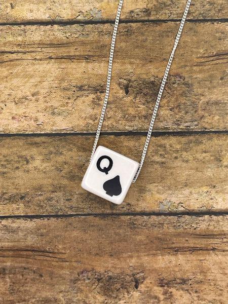 Lex-Vintage Paying Card Dice Gambling Pendant