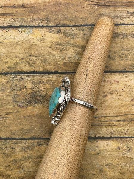 Brandy-Turquoise Heart Ring