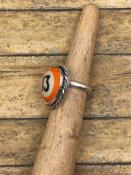 Sexton-Vintage Billiard Ball #13 Heart Ring