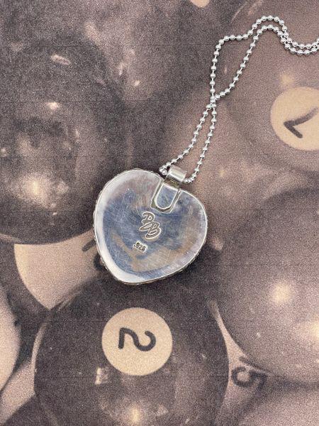 Sonic-Small Billiard Ball Lucky #7 Heart Pendant
