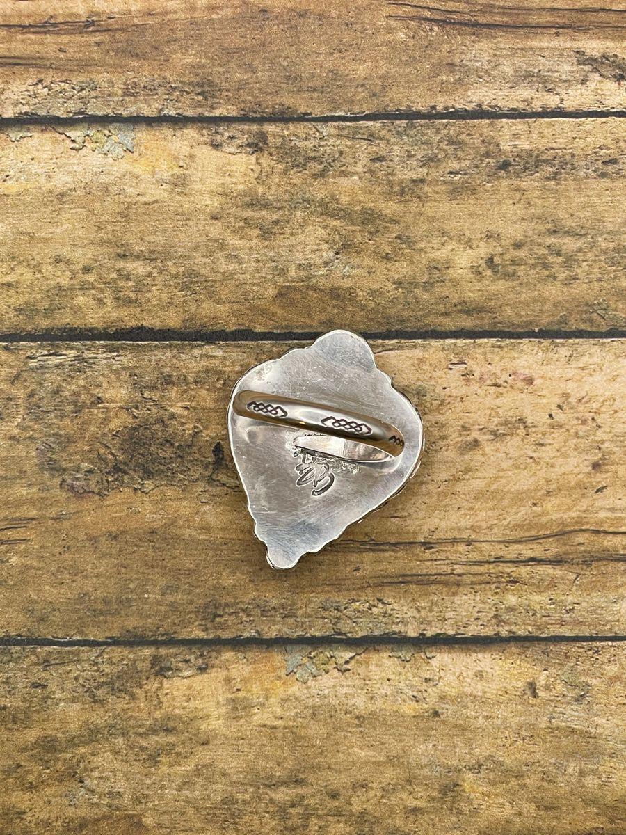 Ava-White Buffalo Turquoise Heart Ring